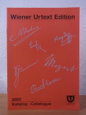 Bild des Verkufers fr Wiener Urtext Edition. Katalog / Catalogue 2002 zum Verkauf von Antiquariat Weber