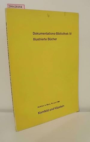 Bild des Verkufers fr Dokumentations-Bibliothek IV Auktion 135.Illustrierte Bcher / bearb. von Hans Bolliger / Klipstein und Kornfeld zum Verkauf von ralfs-buecherkiste