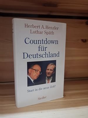 Imagen del vendedor de Countdown fr Deutschland Deutschland mu seine wirtschaftliche Entwicklung voran treiben a la venta por Antiquariat Liber Antiqua