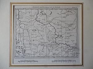 Orig. Kupferstich: Karte von Schlesien, Buntzgau & Glogau. Environs de Buntzlau et de Glogaw. Lan...