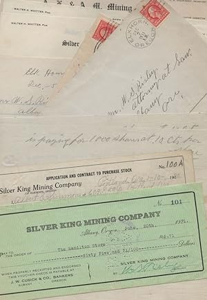 Small archive of materials related to the Silver King Mine