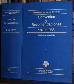 Imagen del vendedor de CONVENIOS Y RECOMENDACIONES. 1919-1983 adoptados por la Conferencia Internacional del Trabajo a la venta por Fbula Libros (Librera Jimnez-Bravo)
