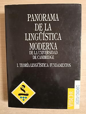 Imagen del vendedor de PANORAMA DE LA LINGSTICA MODERNA DE LA UNIVERSIDAD DE CAMBRIDGE I - Teoria lingstica, Fundamentos a la venta por Gibbon Libreria