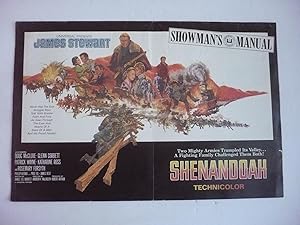 SHOWMAN'S MANUAL. SHENANDOAH Technicolor. James Stewart.