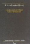 Seller image for Estudios lingsticos vasco-romnicos for sale by AG Library