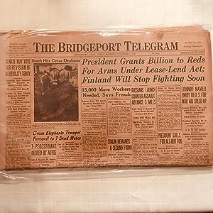 The Bridgeport Telegram: Monday, Morning, November 3, 1941: President Gives Navy Order To Take Ov...