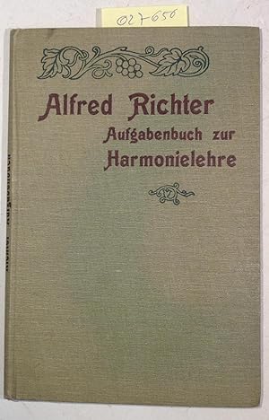 Bild des Verkufers fr Aufgabenbuch zu E. Friedr. Richters Harmonielehre. 37. Auflage zum Verkauf von Antiquariat Trger