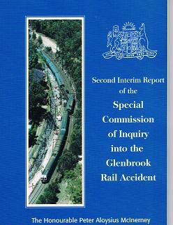 Imagen del vendedor de Second Interim Report of the Special Commission of Enquiry into the Glenbrook Rail Accident a la venta por Heath Hill Books Etc.
