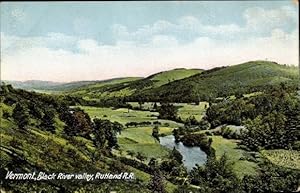 Seller image for Ansichtskarte / Postkarte Rutland Vermont USA, Black River Valley for sale by akpool GmbH