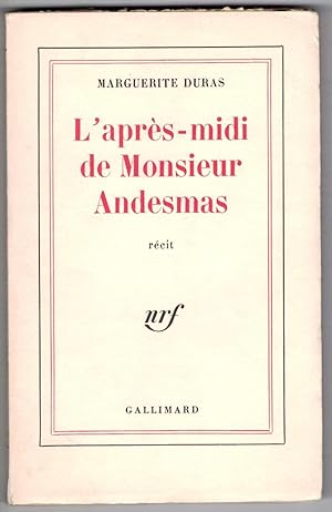 Bild des Verkufers fr L'Aprs-midi de Monsieur Andesmas. Rcit. zum Verkauf von Rometti Vincent