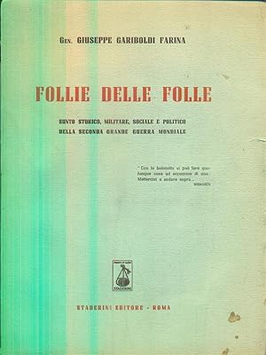 Imagen del vendedor de Follie delle folle a la venta por Librodifaccia