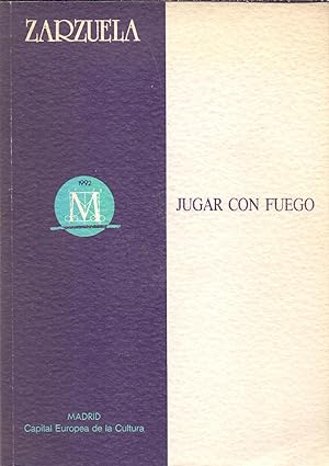 Image du vendeur pour JUGAR CON FUEGO (ZARZUELA) - CON DEDICATORIA AUTOGRAFA DE CARMEN GONZALEZ , EN EL REPARTO PAPEL DE DUQUESA - mis en vente par Libreria 7 Soles