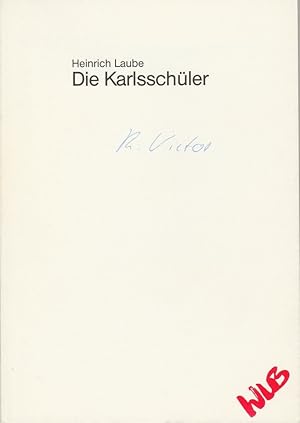 Imagen del vendedor de Programmheft Heinrich Laube: DIE KARLSSCHLER Premiere 30. Oktober 1985 Spielzeit 1985 / 86 Heft 4 a la venta por Programmhefte24 Schauspiel und Musiktheater der letzten 150 Jahre