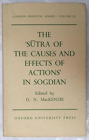 Bild des Verkäufers für The Sutra of the Causes and Effects of Actions' in Sogdian (London Oriental series, 22) zum Verkauf von Joseph Burridge Books