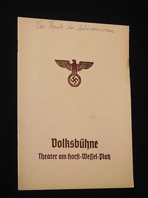 Immagine del venditore per Programmheft Volksbhne Berlin Theater am Horst-Wessel-Platz 1939/40. DER RAUB DER SABINERINNEN von Franz und Paul von Schnthan. Spielleitung: Richard Weichert, Bhnenbild: Hermann Koch, techn. Einr.: Hans Sachs. Mit Eugen Klpfer (Striese), Ludwig Linkmann, Annemarie Steinsieck, Marina von Ditmar, Werner Hinz, Else Elster, Carl Kuhlmann, Renee Stobrawa venduto da Fast alles Theater! Antiquariat fr die darstellenden Knste