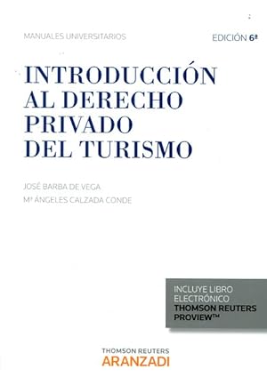 Imagen del vendedor de Introduccin al Derecho privado del turismo a la venta por Vuestros Libros