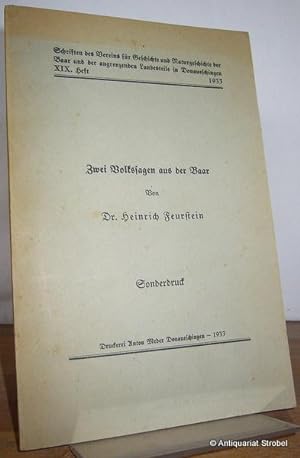 Seller image for Zwei Volkssagen aus der Baar. for sale by Antiquariat Christian Strobel (VDA/ILAB)