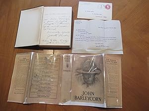 John Barleycorn (Inscribed By Jack London To His Bookplate Artist Hellier Denselow)