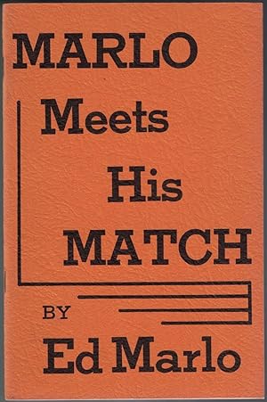 Imagen del vendedor de Marlo Meets His Match a la venta por Cleveland Book Company, ABAA