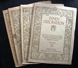 Innendekoration. Die gesamte Wohnungskunst in Bild und Wort. Vier Hefte: Oktober 1925, Juni 1926,...