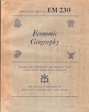 Imagen del vendedor de War Department Education Manual EM230.Economic Geography. a la venta por Andreas Schller