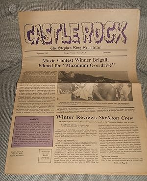 Image du vendeur pour Castle Rock the Stephen King Newsletter for September 1985 Volume 1 Number 9 // The Photos in this listing are of the magazine that is offered for sale mis en vente par biblioboy