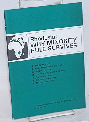 Seller image for Rhodesia: Why Minority Rule Survives for sale by Bolerium Books Inc.