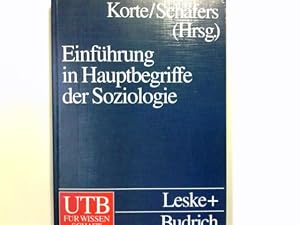 Immagine del venditore per Einfhrung in Hauptbegriffe der Soziologie venduto da Antiquariat Buchhandel Daniel Viertel