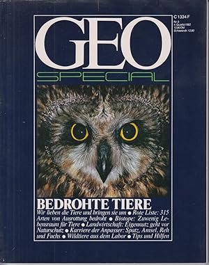 Bild des Verkufers fr Geo Special. Bedrohte Tiere. Nr. 5, 4. Quartal 1982. zum Verkauf von Allguer Online Antiquariat