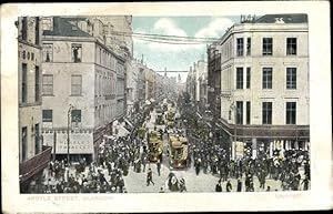 Bild des Verkufers fr Ansichtskarte / Postkarte Glasgow Schottland, Argyle Street, tramways zum Verkauf von akpool GmbH