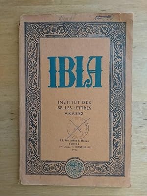 IBIA - Institut des Belles Lettres Arabes - No. 56 - 14me Annee - 4e Trimestre