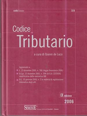 Bild des Verkufers fr Codice tributario 2006 zum Verkauf von Librodifaccia