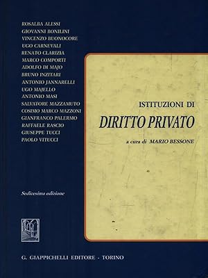 Imagen del vendedor de Istituzioni di Diritto Privato a la venta por Librodifaccia