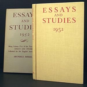 Image du vendeur pour Esays and Studies 1952. Being Volume Five of the New Series of Essays and Studies Collected for the English Association mis en vente par Oddfellow's Fine Books and Collectables