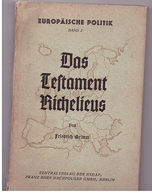 Bild des Verkufers fr Das Testament Richelieus zum Verkauf von Bcherpanorama Zwickau- Planitz