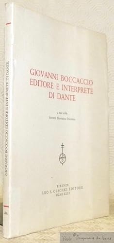 Bild des Verkufers fr Giovanni Boccaccio editore e interprete di Dante. zum Verkauf von Bouquinerie du Varis