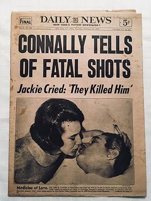 Daily News: Thursday, November 28, 1963: CONNALLY TELLS OF FATAL SHOTS
