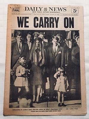 Daily News: Tuesday, November 26, 1963: WE CARRY ON