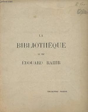 Bild des Verkufers fr La bibliothque du feu - Troisime partie, livres illustrs du XVIIIeme sicle riches reliures anciennes zum Verkauf von Le-Livre