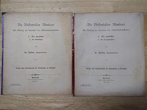 Image du vendeur pour Die Birkenfelder Mundart. 1. Die Lautlehre. A. Der Vokalismus. - Und: B. Der Konsonantismus. Beilagen zum Osterprogramm des Gymnasiums zu Birkenfeld. Nr. 691 u. 682. mis en vente par NORDDEUTSCHES ANTIQUARIAT