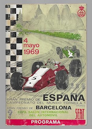 4 Mayo 1969 . Gran Premio de España. Campeonato del Mundo Formula I programa