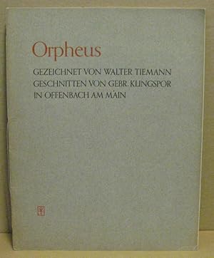 Orpheus. (Musterbuch zur 1928 von W. Tiemann entworfenen Orpheus-Schrift).