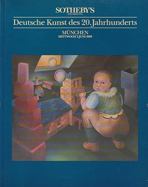 Deutsche Kunst des 20. Jahrhunderts, Munchen Mittwoch 7 Juni 1989