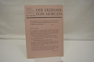 Bild des Verkufers fr Der Erzieher von Morgen, Heft 6, Sommer 1958 zum Verkauf von Antiquariat Wilder - Preise inkl. MwSt.