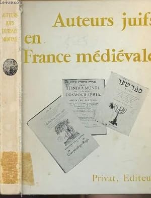 Bild des Verkufers fr Auteurs juifs en France mdivale - collection "Franco-judaca" zum Verkauf von Le-Livre