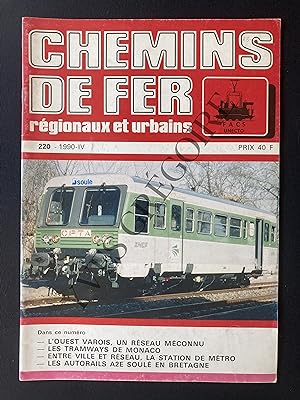 CHEMINS DE FER REGIONAUX ET URBAINS-N°220-1990-IV