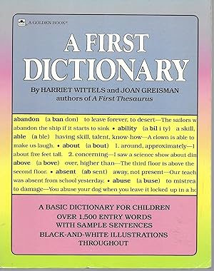 Bild des Verkufers fr A First Dictionary zum Verkauf von Charing Cross Road Booksellers
