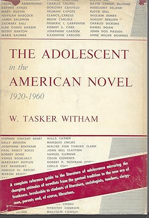 Image du vendeur pour The Adolescent In The American Novel: 1920-1960 mis en vente par Charing Cross Road Booksellers