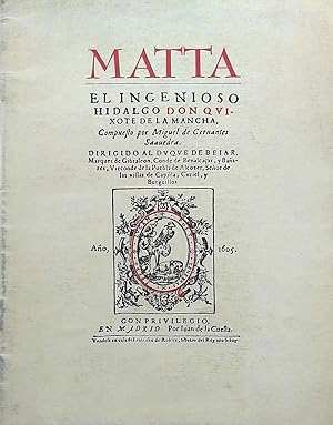 El Quijote de Matta 1605-1985. Presentación Barbara Rose