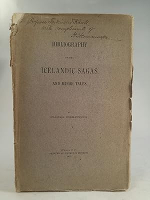 Bild des Verkufers fr Bibliography of the Icelandic Sagas and Minor Tales Separate reprint from "Islandica" I. zum Verkauf von ANTIQUARIAT Franke BRUDDENBOOKS